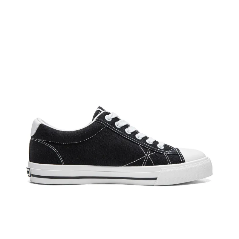 Kappa Slip Resistant, Abrasion Resistant, Lightweight, Breathable Coverage Low Top Canvas Shoes Unisex Agate Black-1