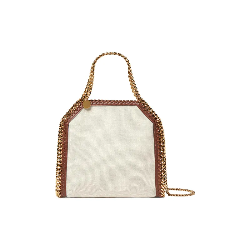 Stella McCartney Falabella Viscose With Nylon Tote Bag, Shopping Bag, Handbag Women's Light Umber-0