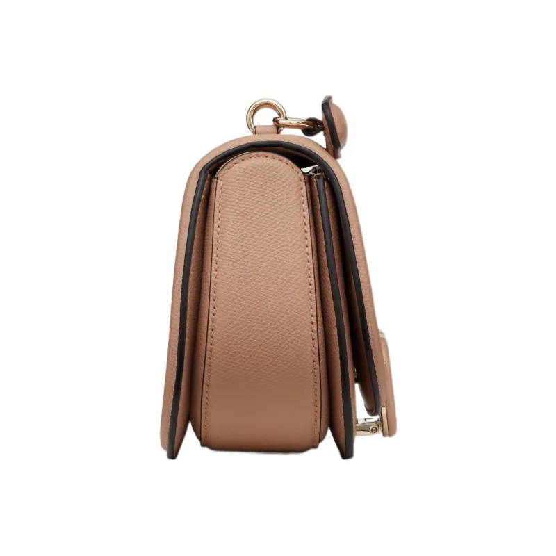 Valentino VSLING Grained Calfskin Saddle Bag Crossbody Bag Shoulder Bag Women's Rose-3