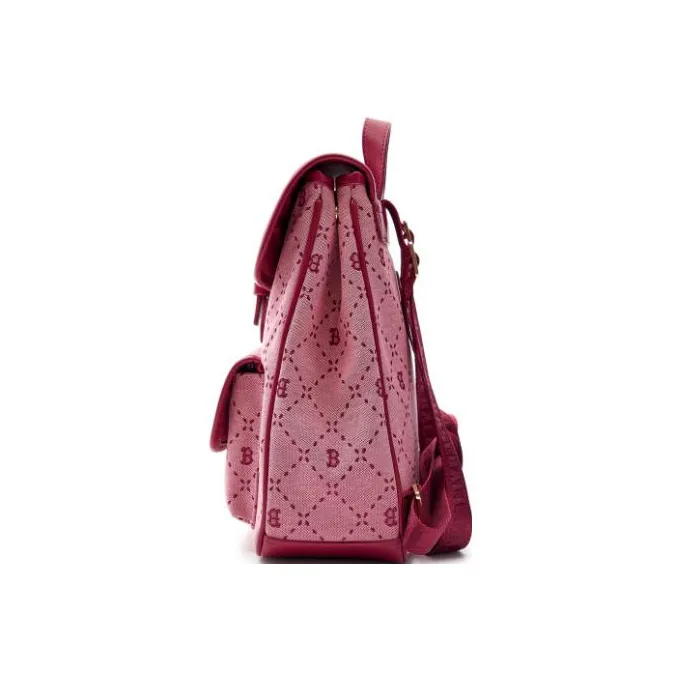 MLB Artificial Leather Backpack Regular Unisex Pink-2