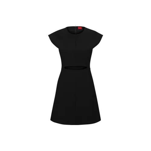 HUGO BOSS Sleeveless Dresses Women's Black