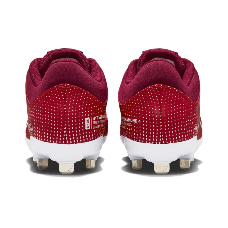 Nike Hyperdiamond 4 Shock Absorbers With Slip Resistant Features Low Top Training Shoes Women's Red-2