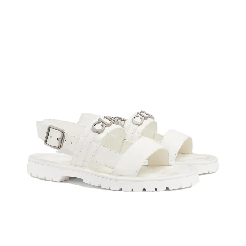 GUCCI Logo Sandal 'White'-1