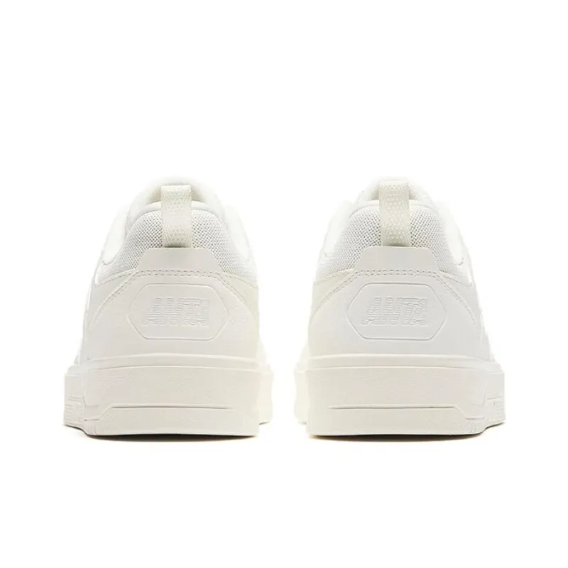 Anta Slip Resistant Low Top Skateboard Shoes Women's White-3