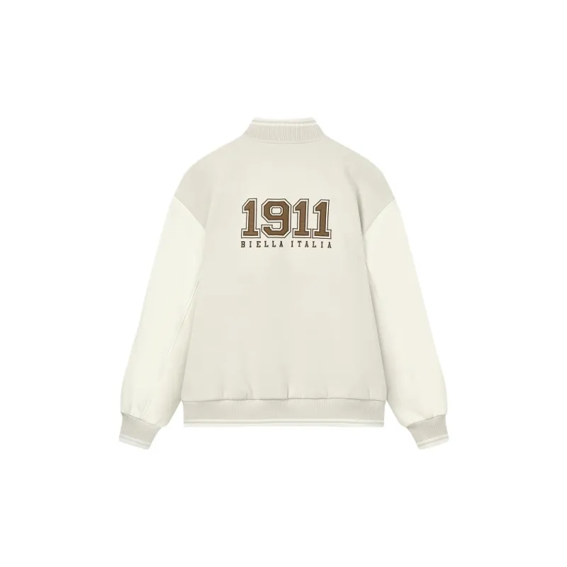 FILA Baseball Jacket Unisex Wheat Straw Beige-1