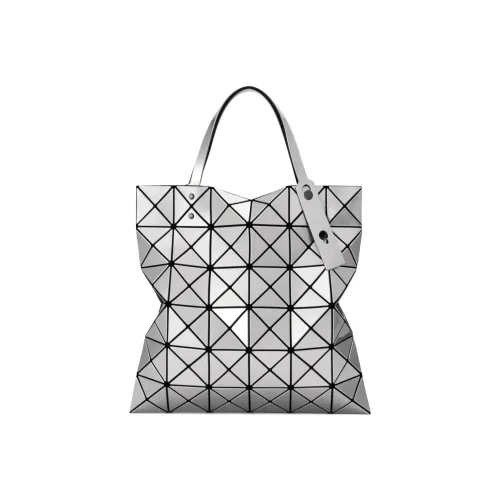 ISSEY MIYAKE Lucent Polyvinyl Chloride Resin Tote Bag Shopping Bag One Shoulder Handbag Large Size Women's Silver