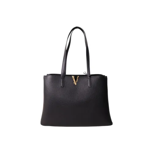 FANSIZHE Grained Calfskin Tote Bag Shopping Bag Handbag Shoulder Bag Women's Black