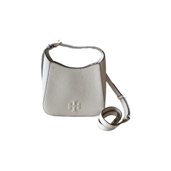 TORY BURCH Thea Leather Bucket Bag, Handbag, Shoulder Bag Women's White