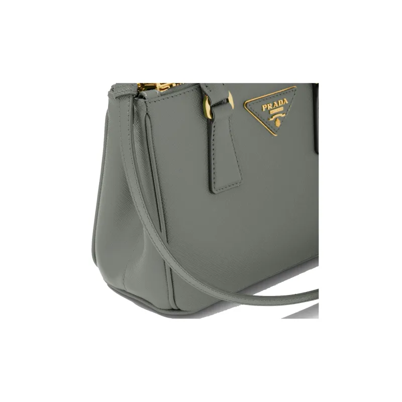 PRADA Galleria Killer Bag Leather Shoulder Bag Crossbody Bag Handbag Mini Women's Slate Gray-4