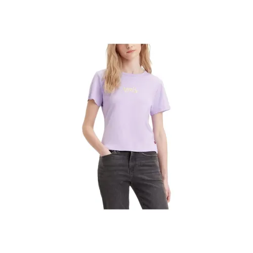 Levis T-Shirts Women's Light Purple