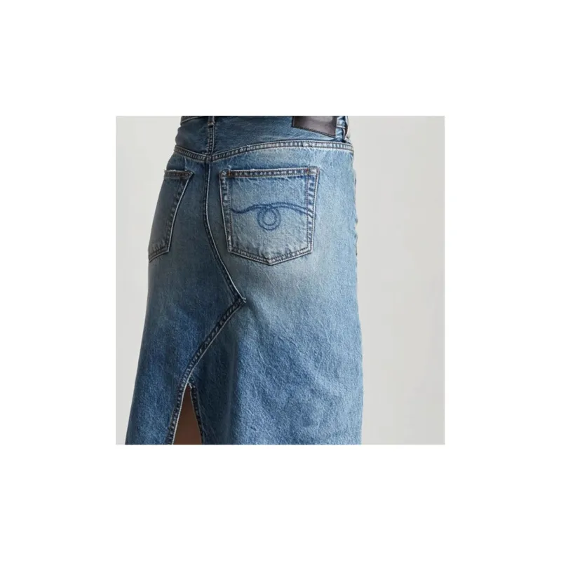 R13 Denim Short Skirts Women's Blue-2