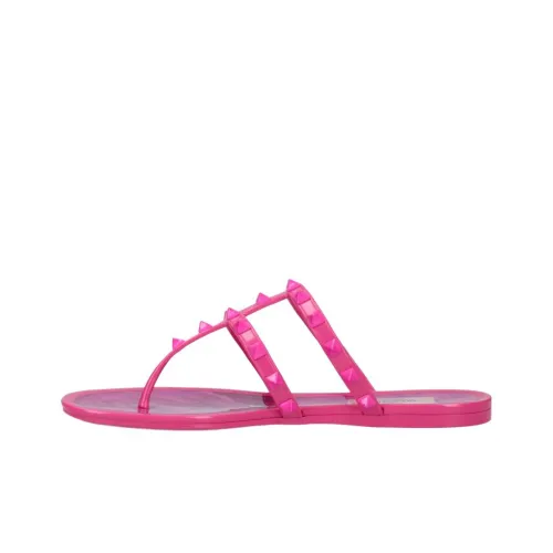 Valentino short Rubber Sole Flip Flops Women's Fuchsia