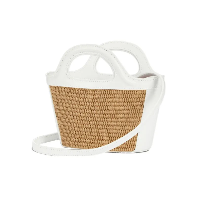 MARNI TROPICALIA Cotton With Polyamide Nylon Handbag Mini Women's White/Natural-2