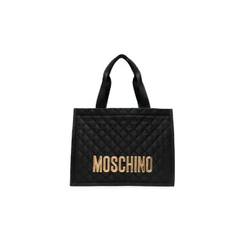 MOSCHINO Logo Patch Top Handle Bag
