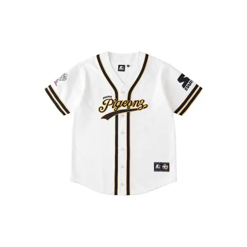 Staple X STARTER Baseball Jerseys Unisex Birch White