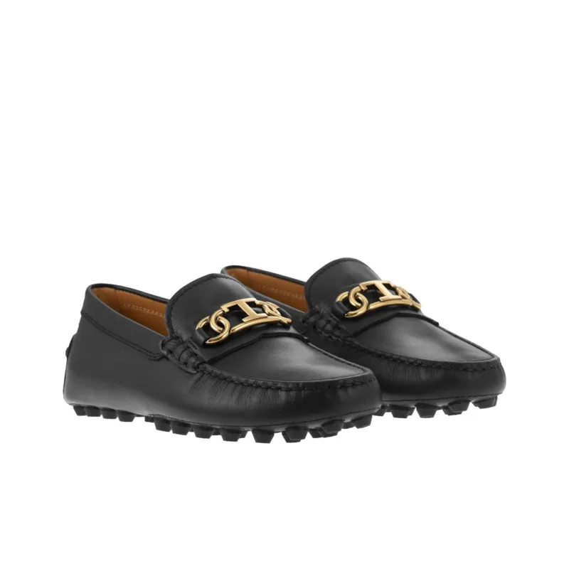 TOD'S Logo Plaque Slip-On Loafers Women's-1