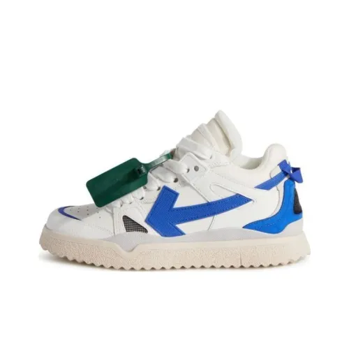 OFF-WHITE Skateboard Shoes Women's Mid-Top Blue/White