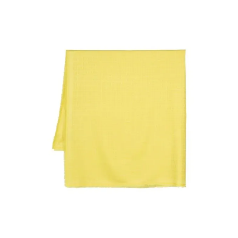 GIVENCHY Knit Scarves Women's Yellow-0
