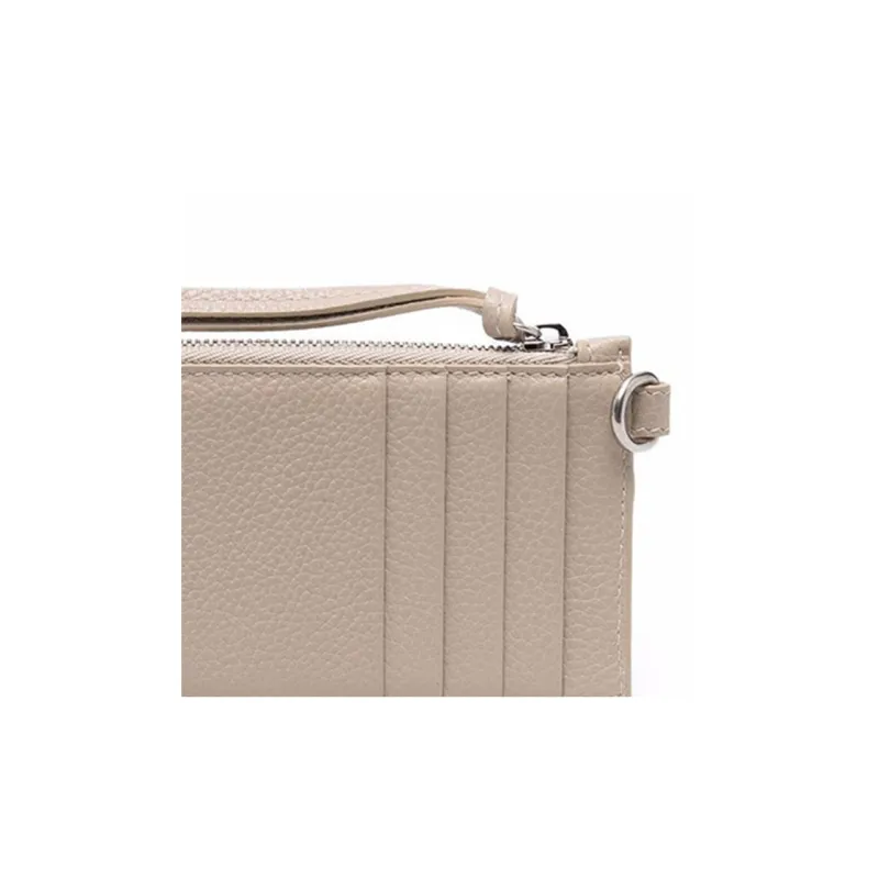 Balenciaga Neo Classic Calfskin Card Holder, Wallet Small Size Women's Beige-4