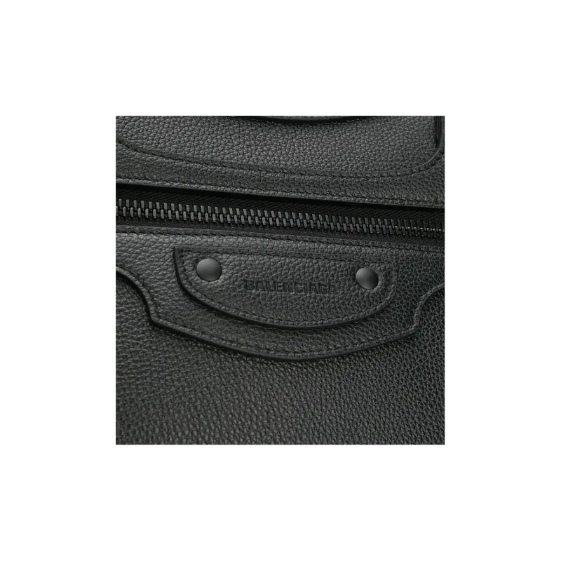 Balenciaga Neo Classic Grain Calfskin Handbag Large Size Women's Black-4