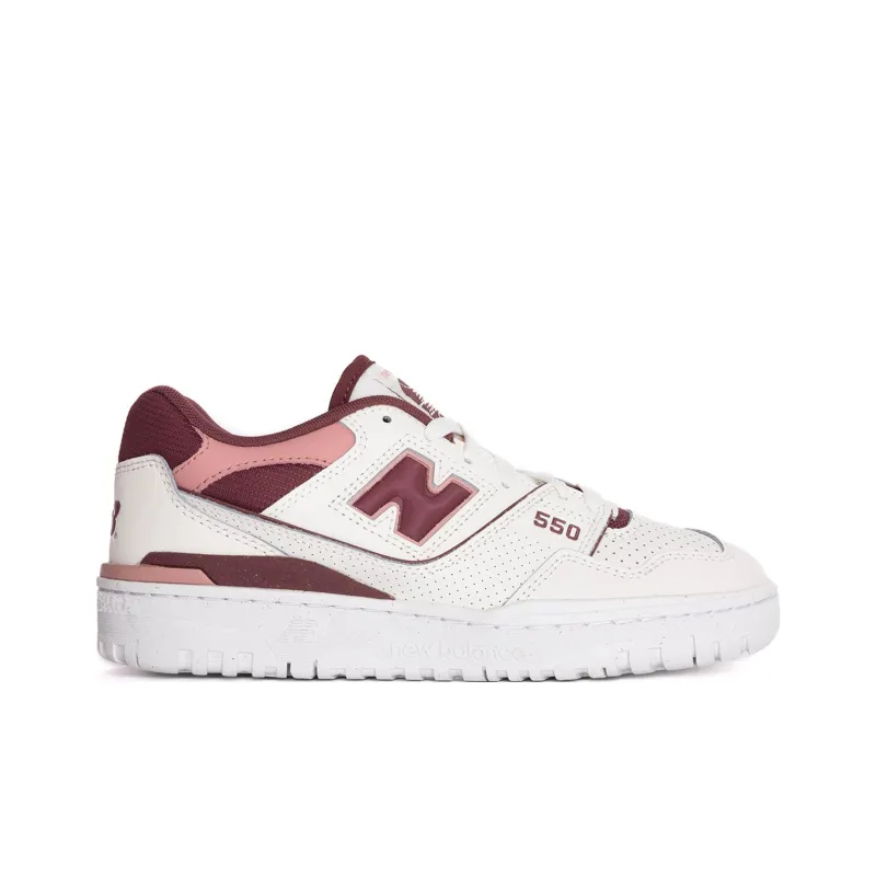 New Balance 550 Washed Burgundy Women's-1