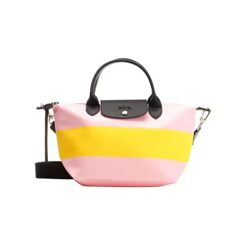 LONGCHAMP Le Pliage Canvas Canvas Bag Shoulder Bag Crossbody Bag Handbag Small Size Women's Pink/Yellow