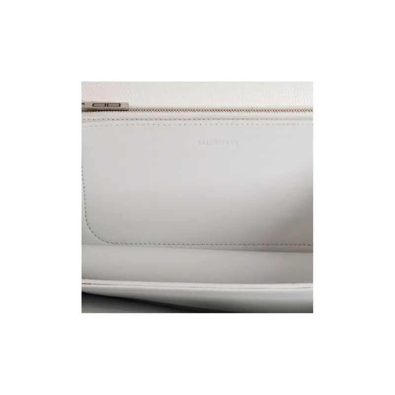 Balenciaga Gossip Calfskin Shoulder Bag, Crossbody Bag, Handbag Small Size Women's White-3