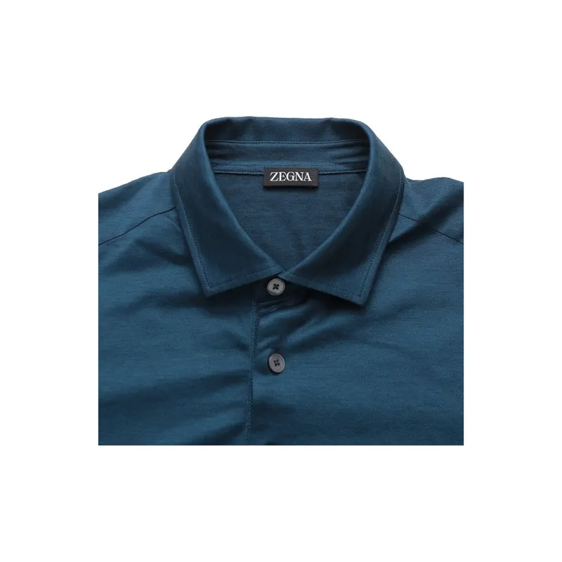 Ermenegildo Zegna Polo Shirts Men Navy Blue Blue-5