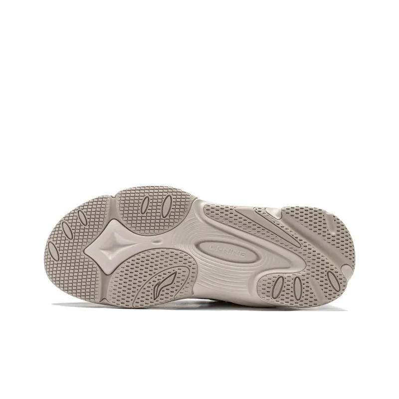 LiNing Wing Wind Abrasion Resistant Low Top Casual Shoes Men's Gray-4