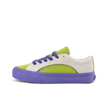 WANSWER Slip-Resistant Cushioning Impact Resistance Wear-Resistant Support Low-Top Skateboard Shoes Unisex White Green