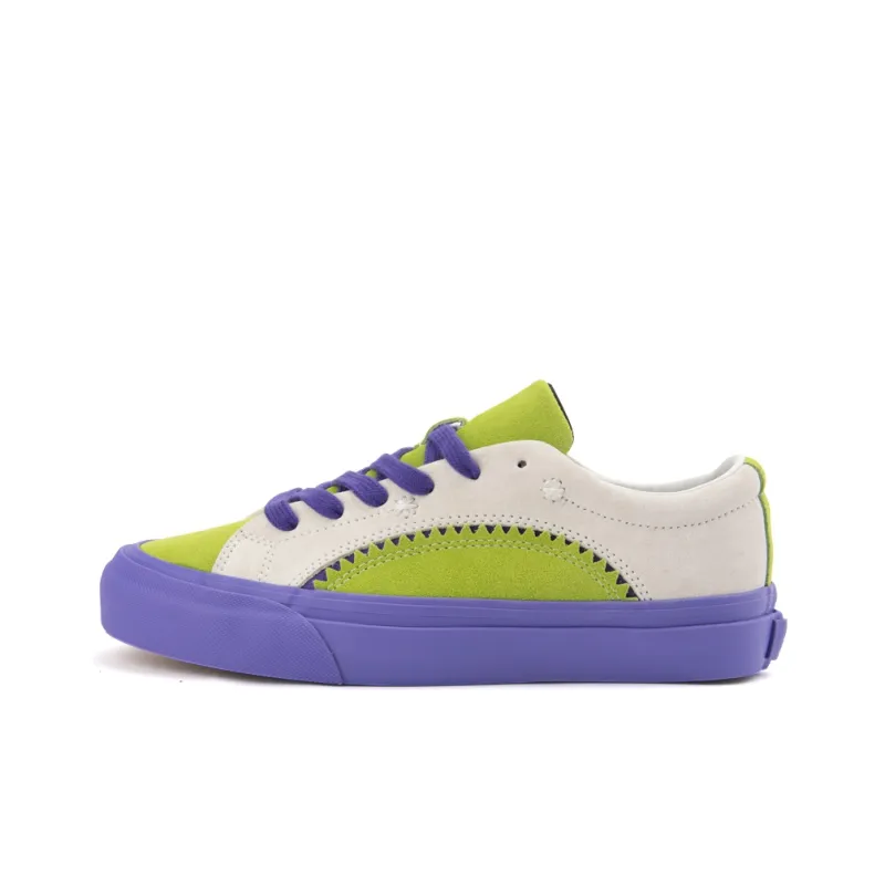 WANSWER Slip Resistant Cushioning Impact Resistance Wear Resistant Support Low Top Skateboard Shoes Unisex White Green-0