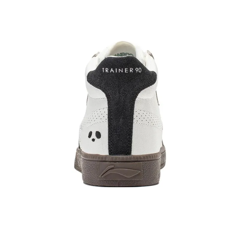 LiNing Yunchuan HI Anti-Slip And Wear-Resistant Breathable High-Top Casual Shoes Women's Black White-5