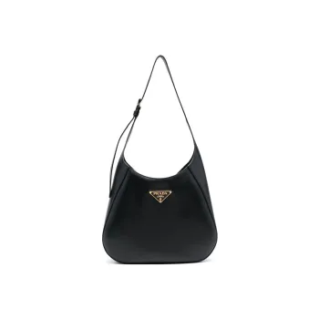 PRADA Leather Handbag, Shoulder Bag Women's Black
