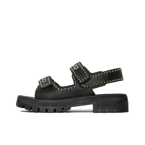 CELINE Leo Beach Sandals Women's Black