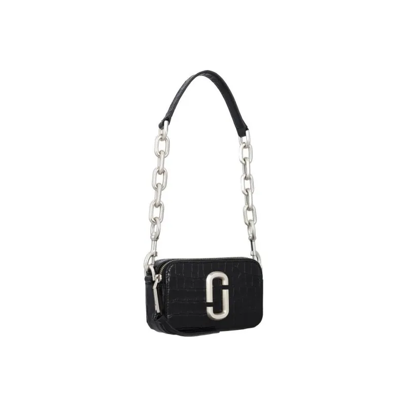 MARC JACOBS Logo Plaque Embossed Chain Shoulder Bag-2