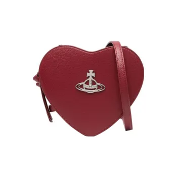 Vivienne Westwood Recycled Polyurethane Heart Shaped Bag, Shoulder Bag, Crossbody Bag Women's Red