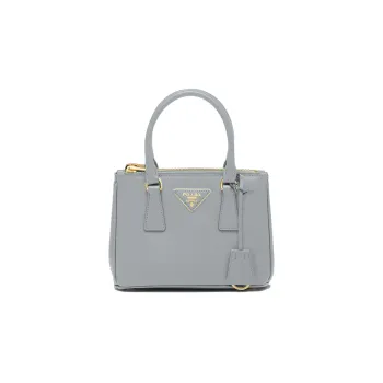 PRADA Galleria Killer Bag Leather Shoulder Bag Crossbody Bag Handbag Mini Women's Cornflower Blue