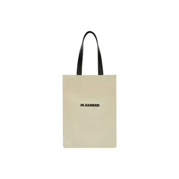 JIL SANDER Logo Printed Large Tote Bag