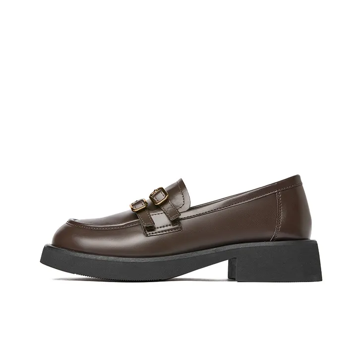 JOSINY Loafers Women's Black/Ecru/Brown-6