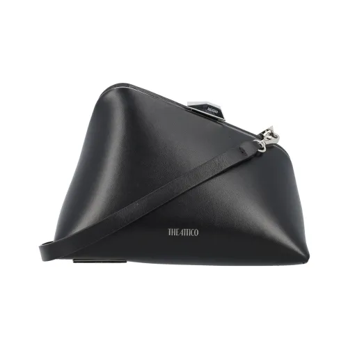 The Attico Midnight Logo Detailed Clutch Bag
