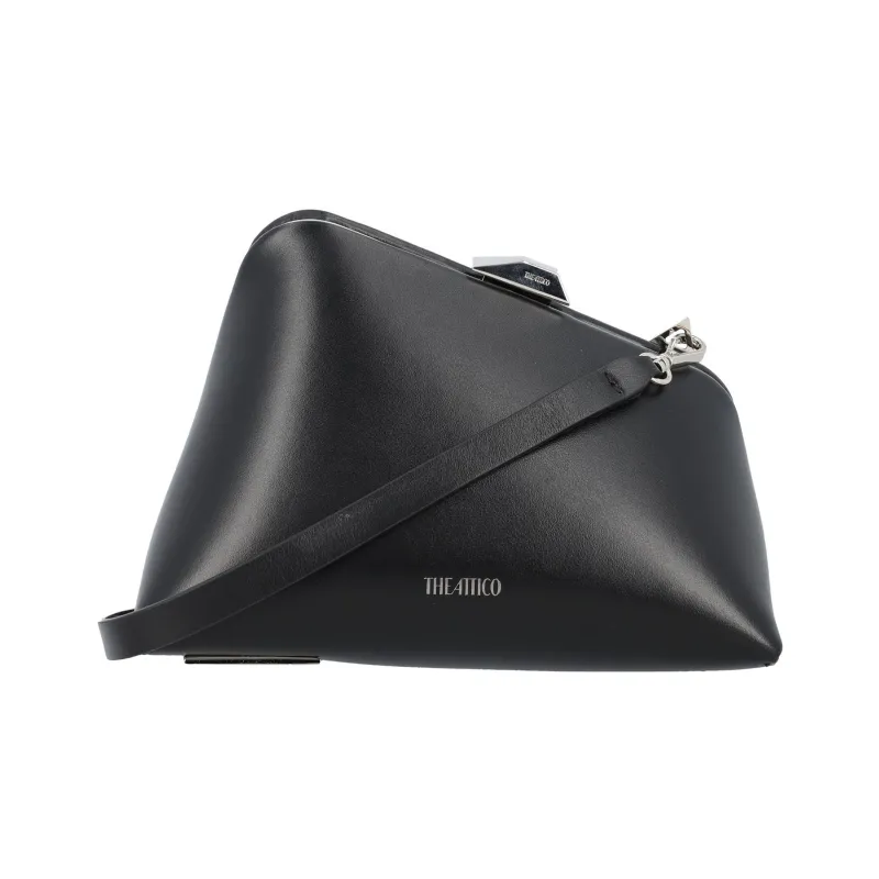 The Attico Midnight Leather Clutch Bag-0