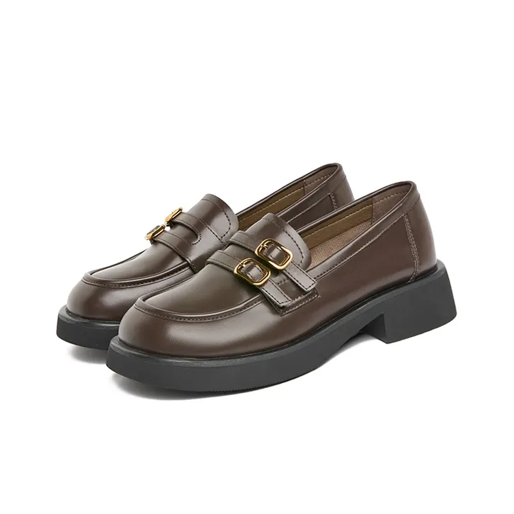 JOSINY Loafers Women's Black/Ecru/Brown-8