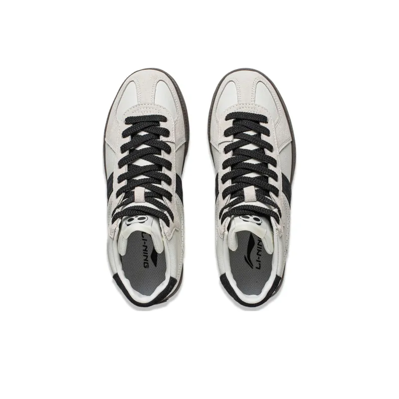LiNing Yunchuan HI Anti-Slip And Wear-Resistant Breathable High-Top Casual Shoes Women's Black White-3