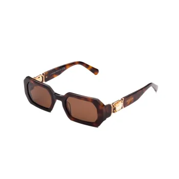 Swarovski Acetate Faux Crystal Square Sunglasses Women's Tortoiseshell
