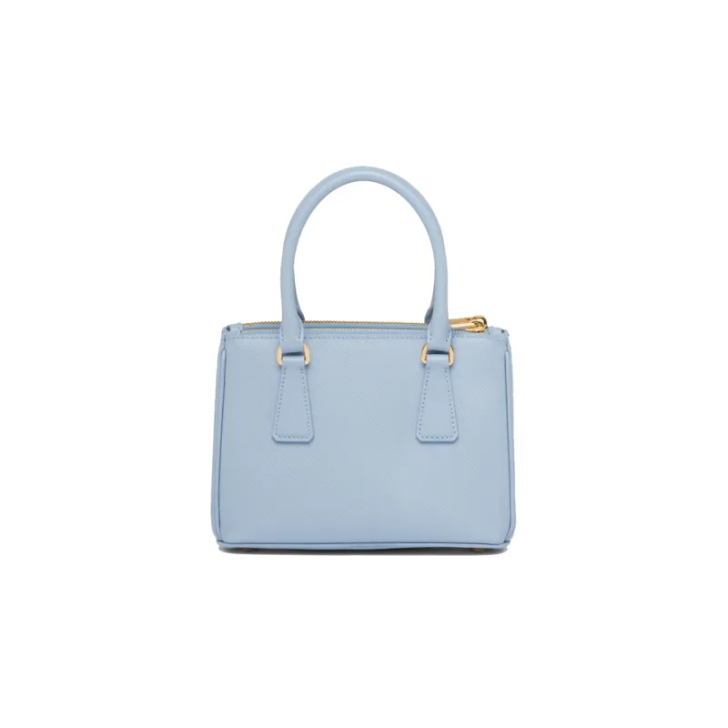 PRADA Galleria Killer Bag Leather Shoulder Bag Crossbody Bag Handbag Mini Women's Light Blue-1