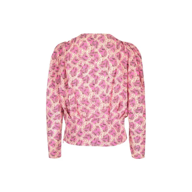 ISABEL MARANT Floral Printed Long Puff-Sleeved Blouse-1