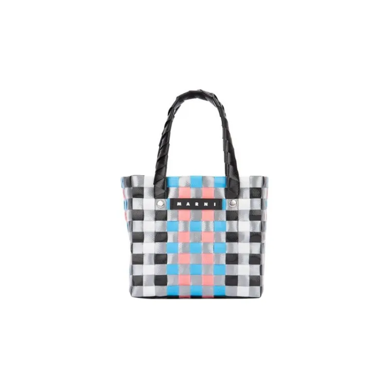 MARNI Interwoven Designed Mini Market Basket Bag-0