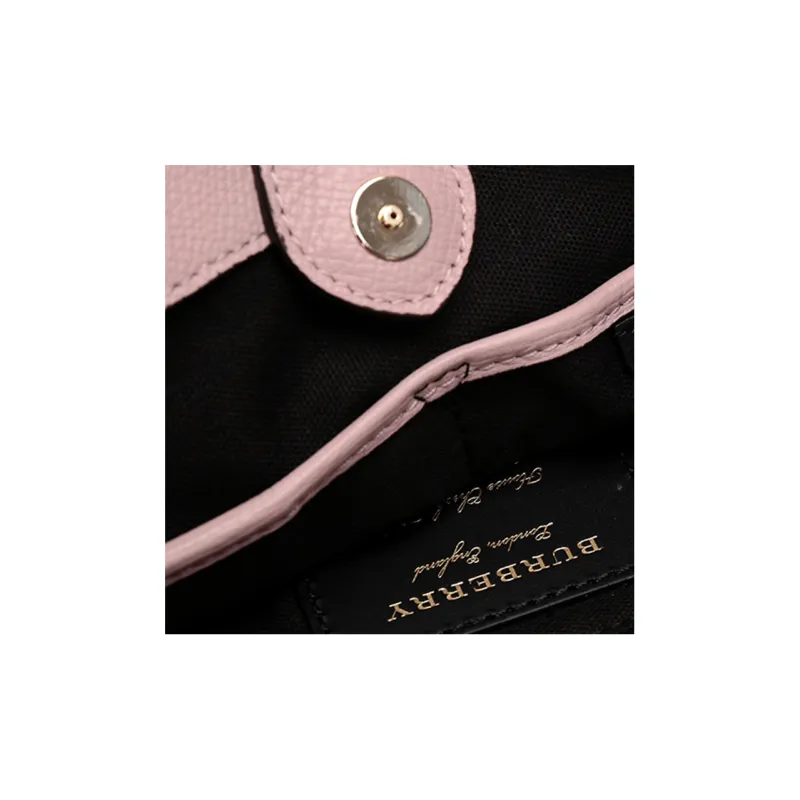 Burberry Leather Shoulder Bag, Crossbody Bag, Handbag Small Size Women's Pink-3