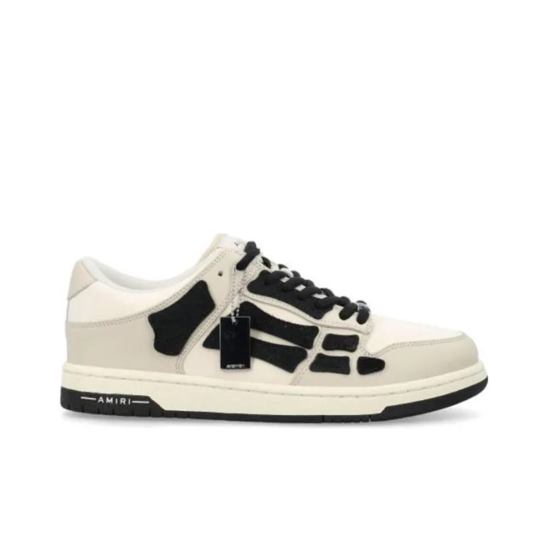AMIRI Skel Low Top Beige Black-1