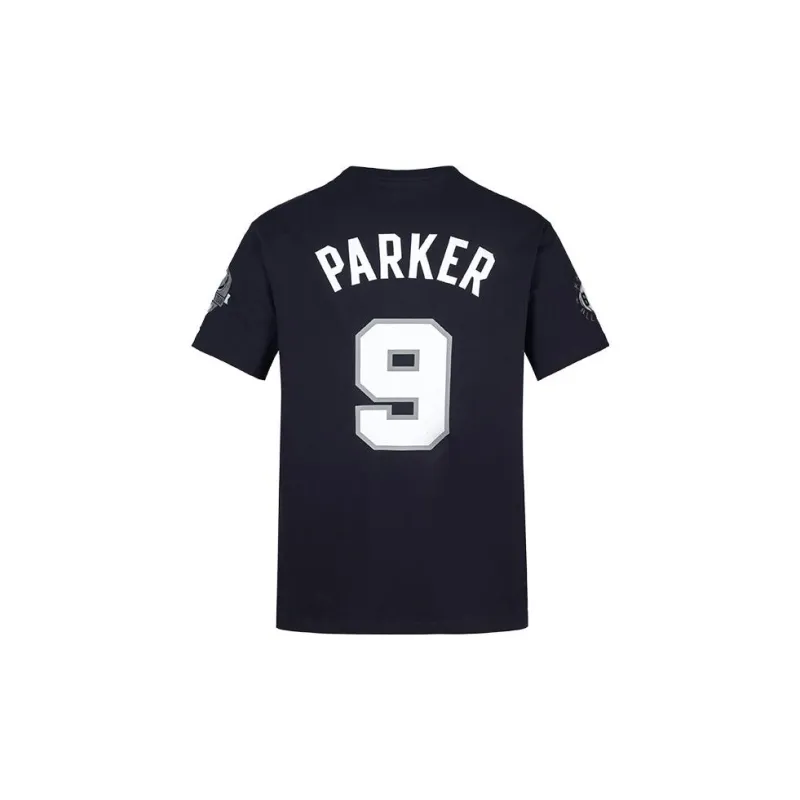Mitchell & Ness x NBA Set in Sleeve T Shirt Unisex Black-1